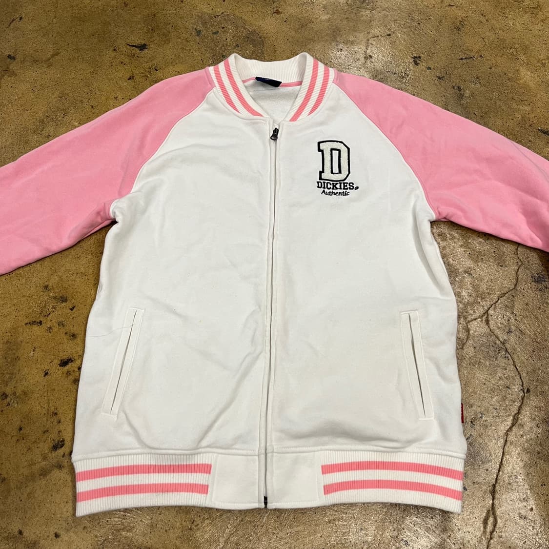 디키즈 핑크 바시티 코튼 면 집업  상품이미지3