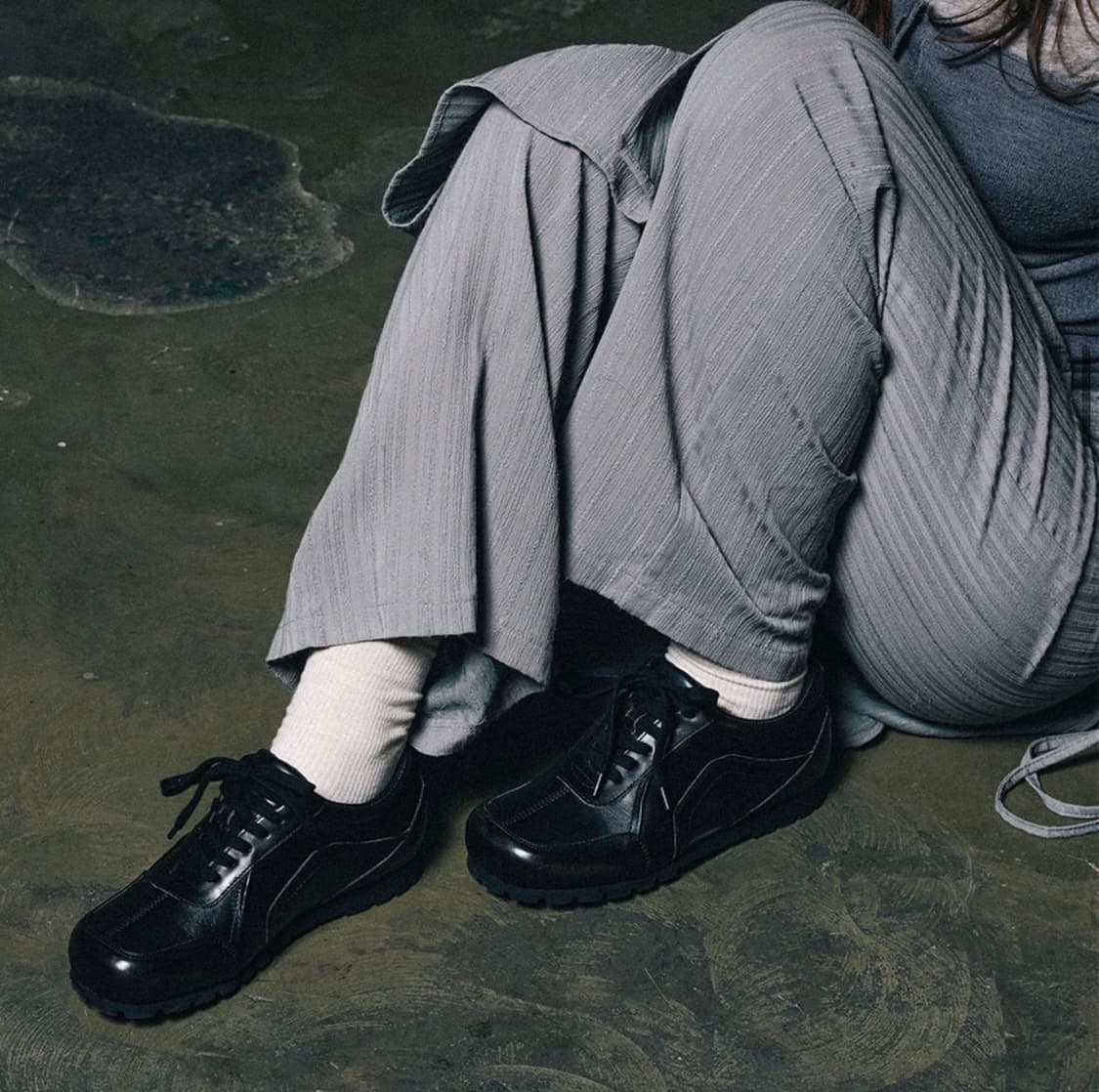 무배)남•녀공용)바토즈/무신사 ) ( 걍새거급 VTZ 서리 블랙 스니커즈 상품이미지6