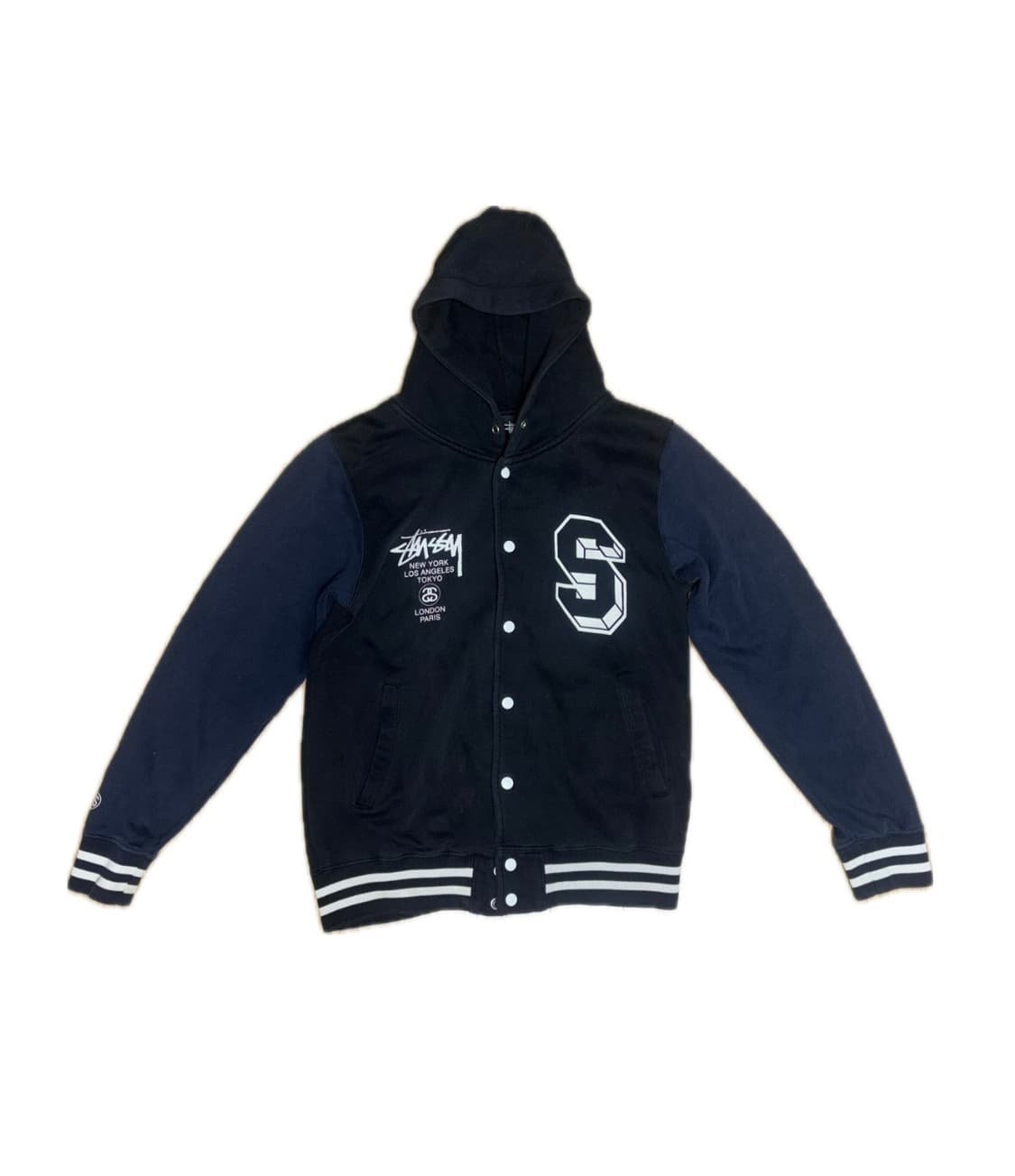 스투시 후드 리이오드 월드투어 베이스볼 스타디움 자켓 상품이미지1