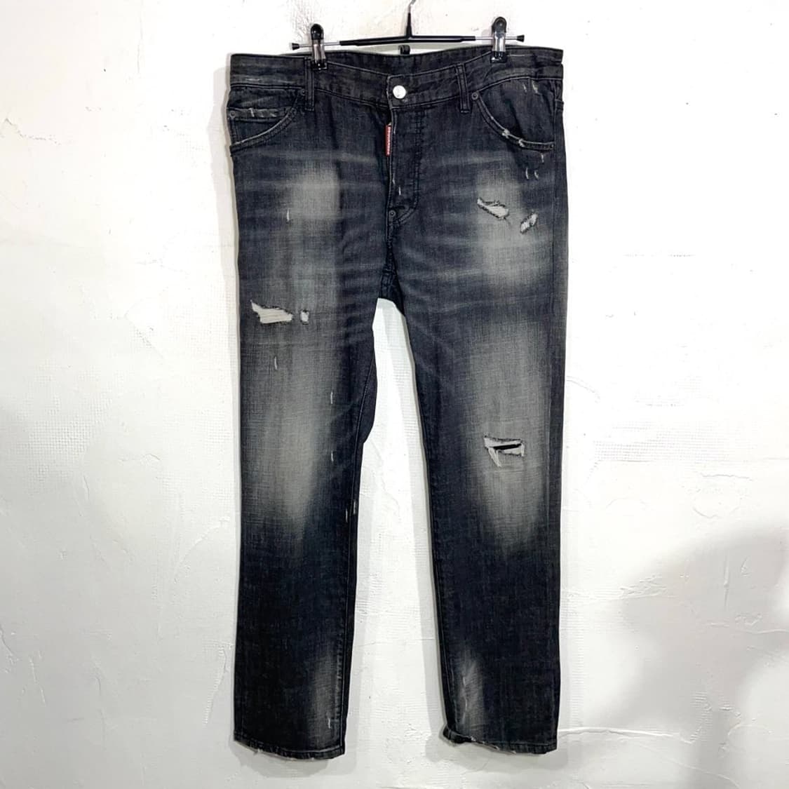 디스퀘어드 1964 블랙패치 흑청 데님팬츠 상품이미지2