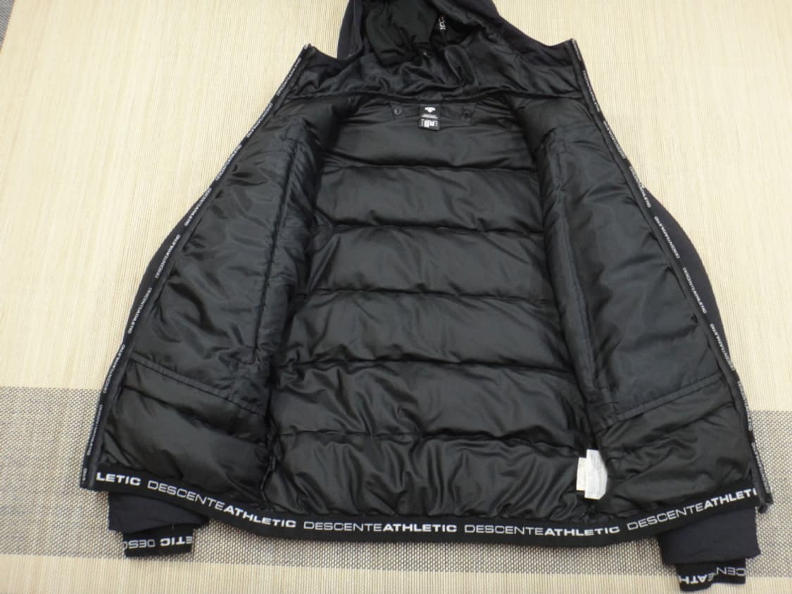 (M/95) 데상트 DESCENTE 남성 다운 패딩 점퍼 블랙 상품이미지7
