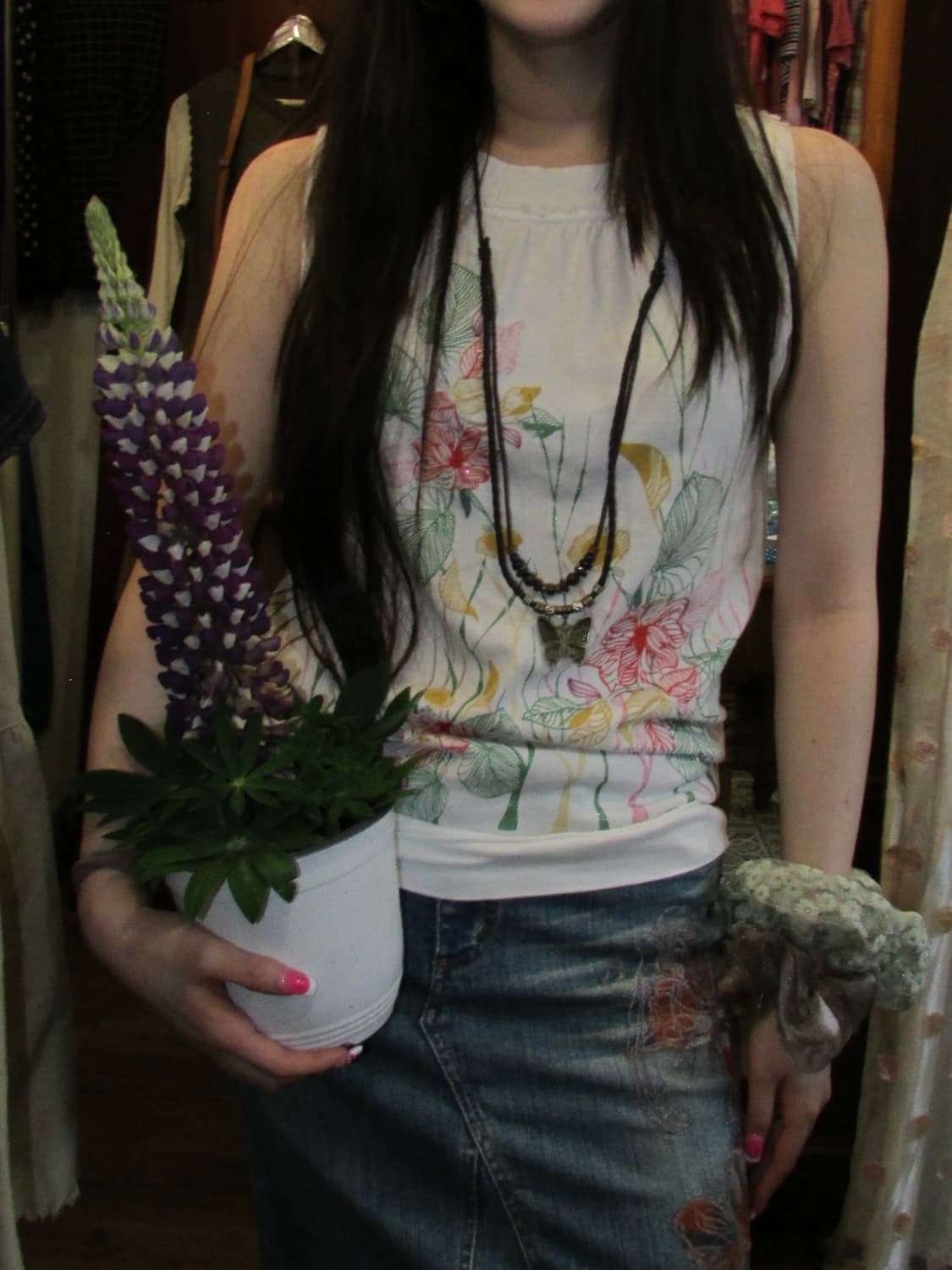 jpn vintage floral grapic sleeveless 상품이미지1