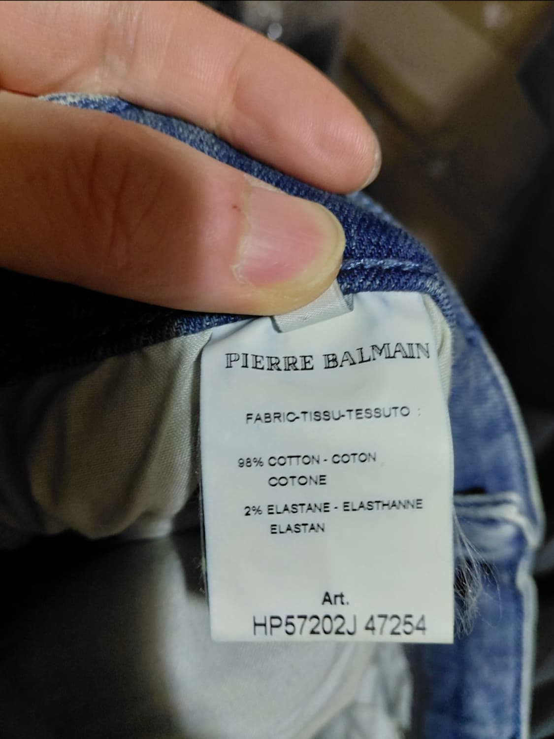 [피에르발망]바이커 데님 청바지 34사이즈  상품이미지6