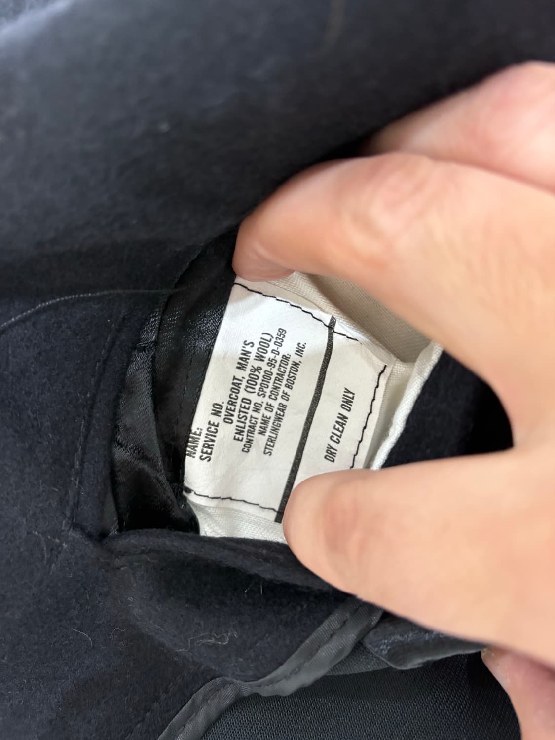 90‘s USN Wool Pea Overcoat. 상품이미지4
