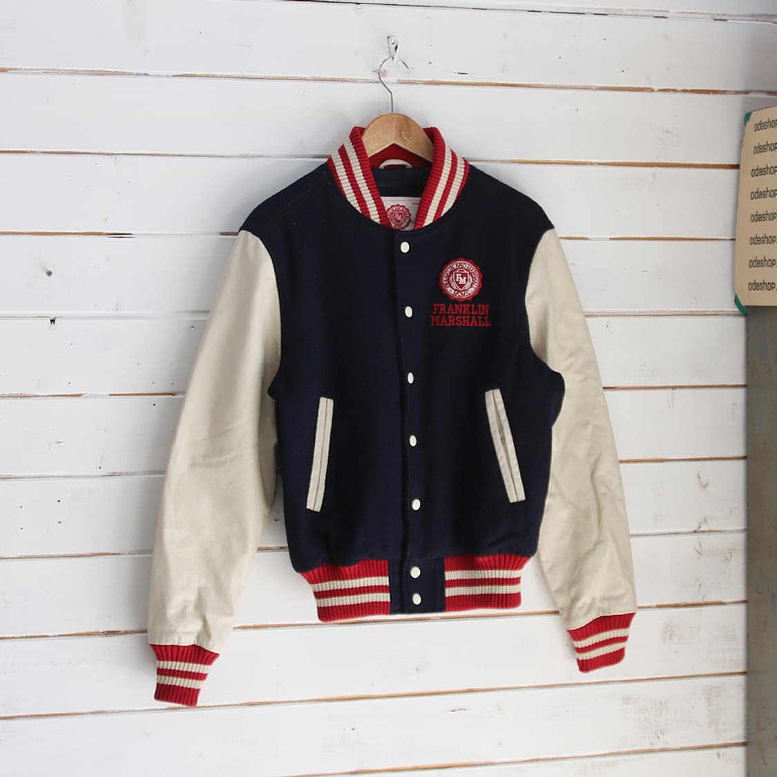 (착용컷) FRANKLIN MARSHALL 바시티 자켓 (남성용 98) 상품이미지1