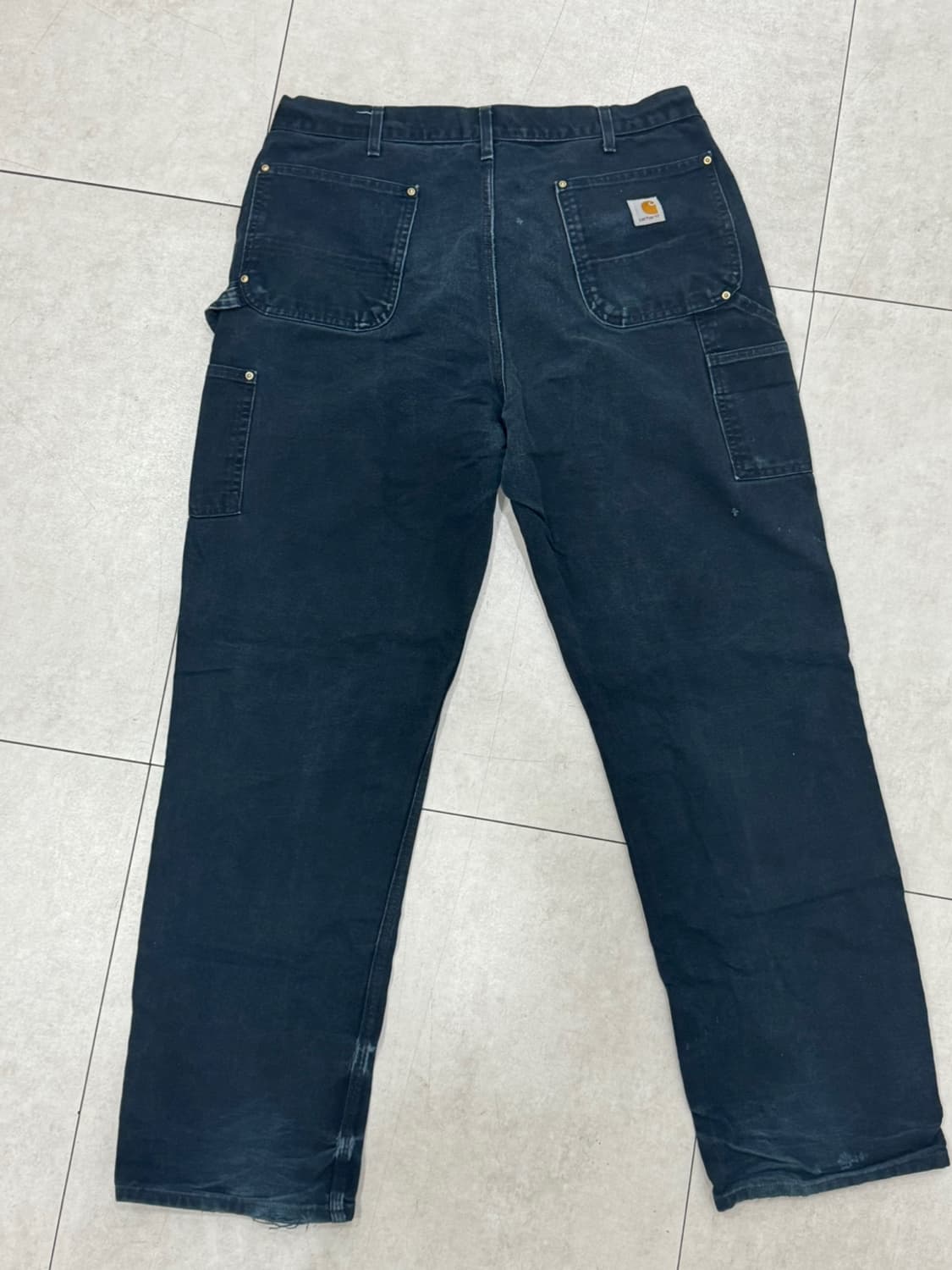 OG USA Vintage 칼하트 B01 BLK 더블니 팬츠 38X34 상품이미지2