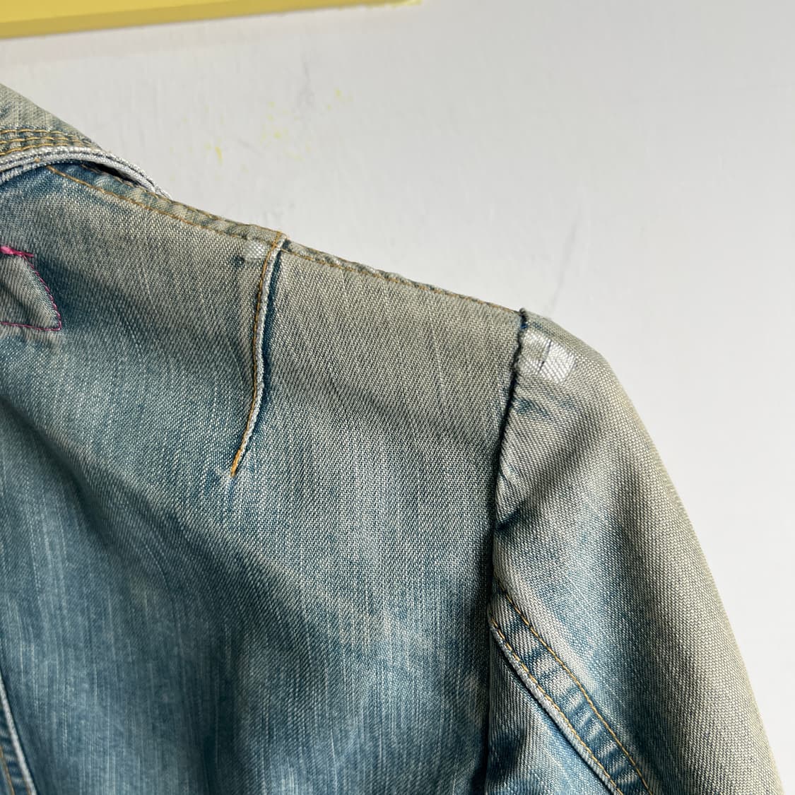 준야 와타나베 맨 꼼데가르송 워싱 데님 블레이저 자켓 M 상품이미지10