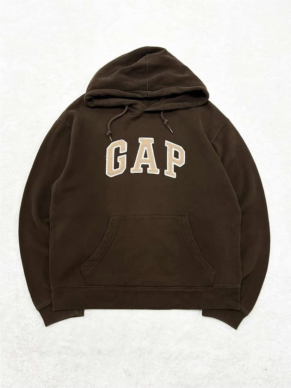 갭 빅로고 브라운 초코후드 상품이미지5