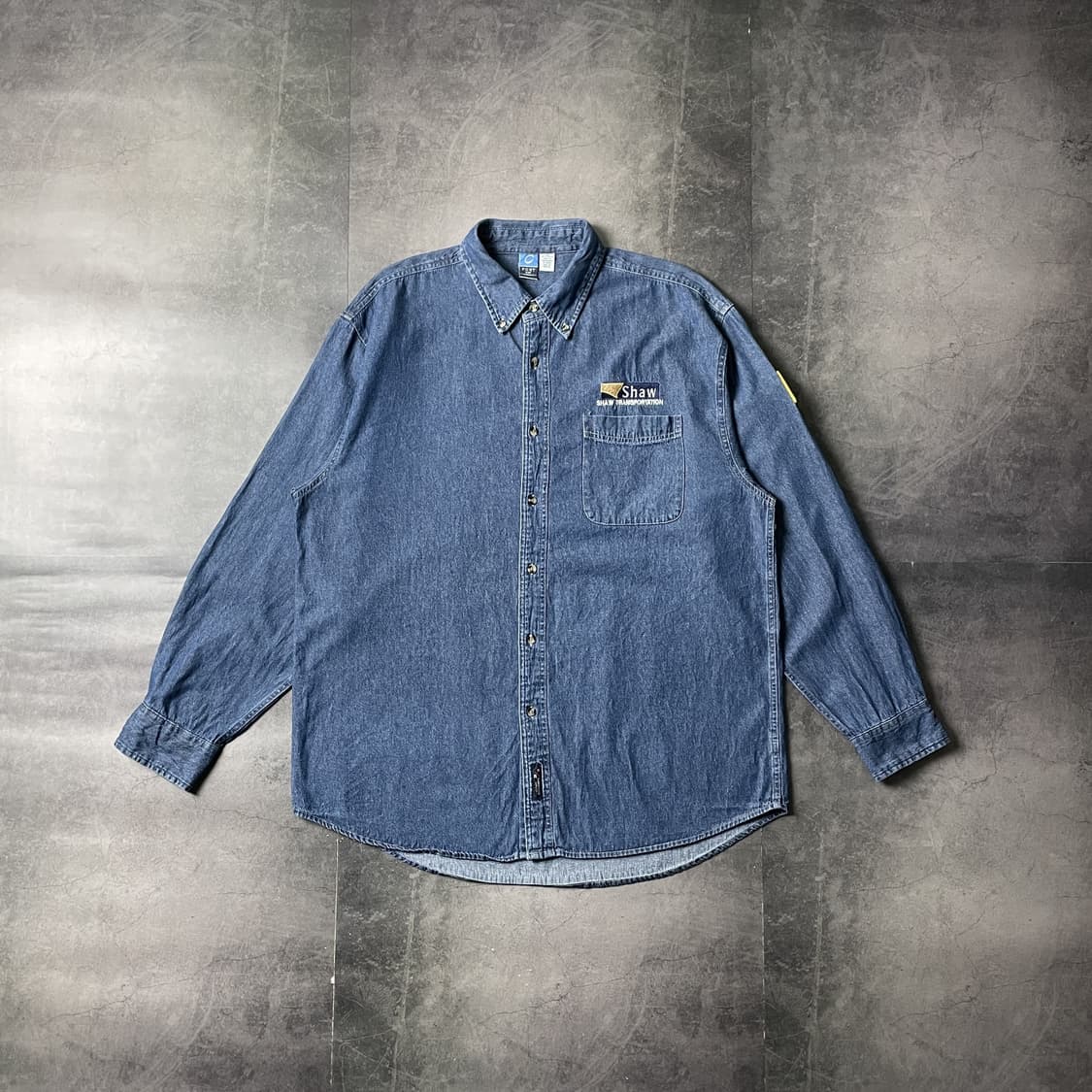 PORT&COMPANY 빈티지 코튼 데님 셔츠 A00591 상품이미지1