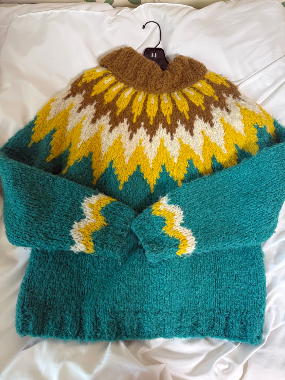 앤더슨벨 노르딕 패턴 울 혼방 집업 가디건 상품이미지2