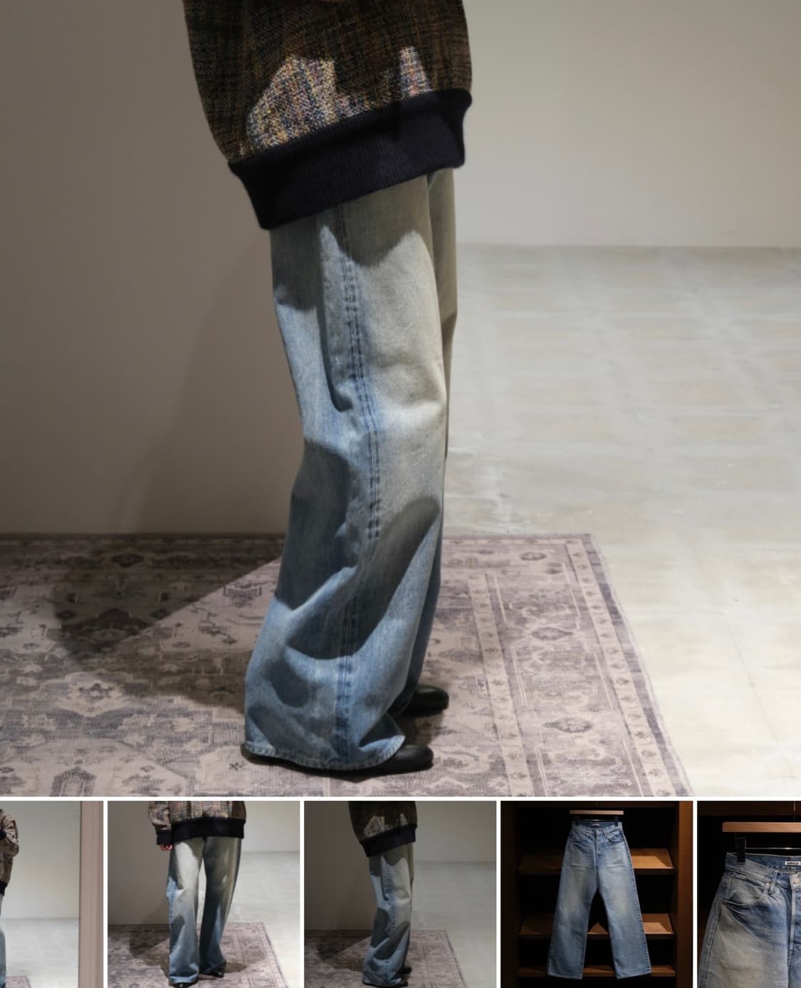 오라리 여성 인기 데님 26 비이커 +젤라또피케 토끼키링 상품이미지5