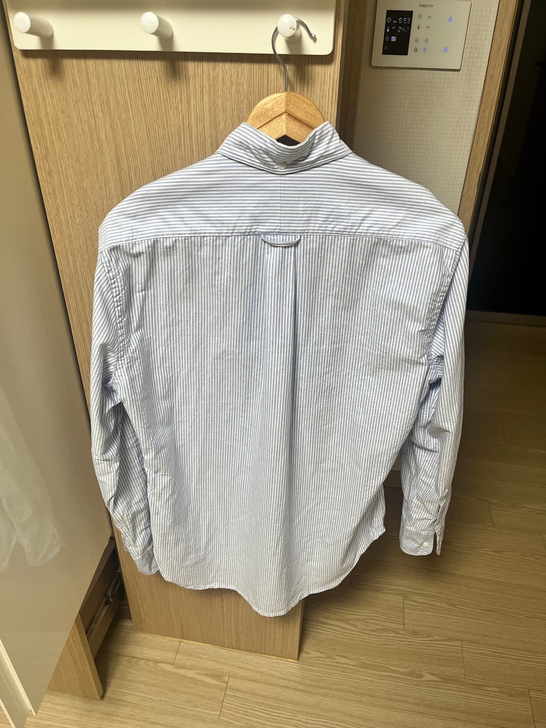 짓먼빈티지 옥스포드 셔츠 블루 스트라이프 m사이즈 상품이미지2