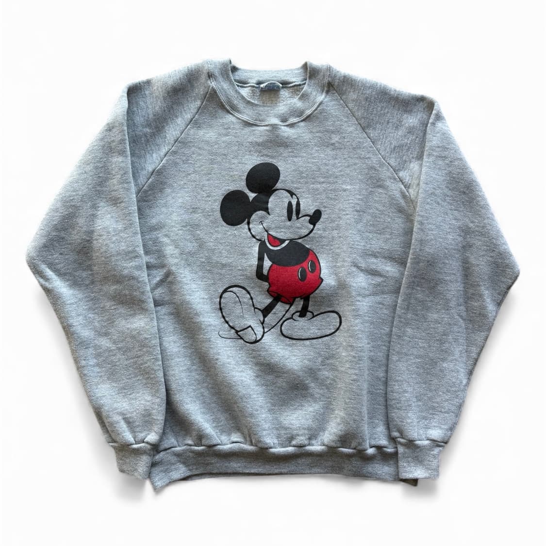 80s 디즈니 미키마우스 스웻셔츠 그레이 상품이미지1