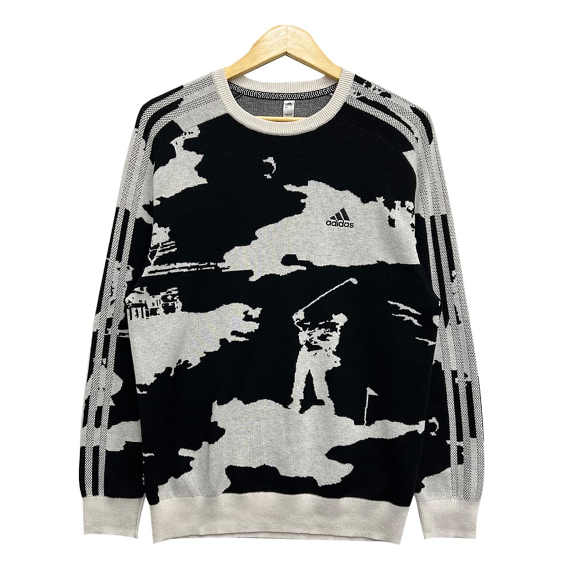 아디다스 골프 그래픽 풀오버 니트 L 상품이미지1