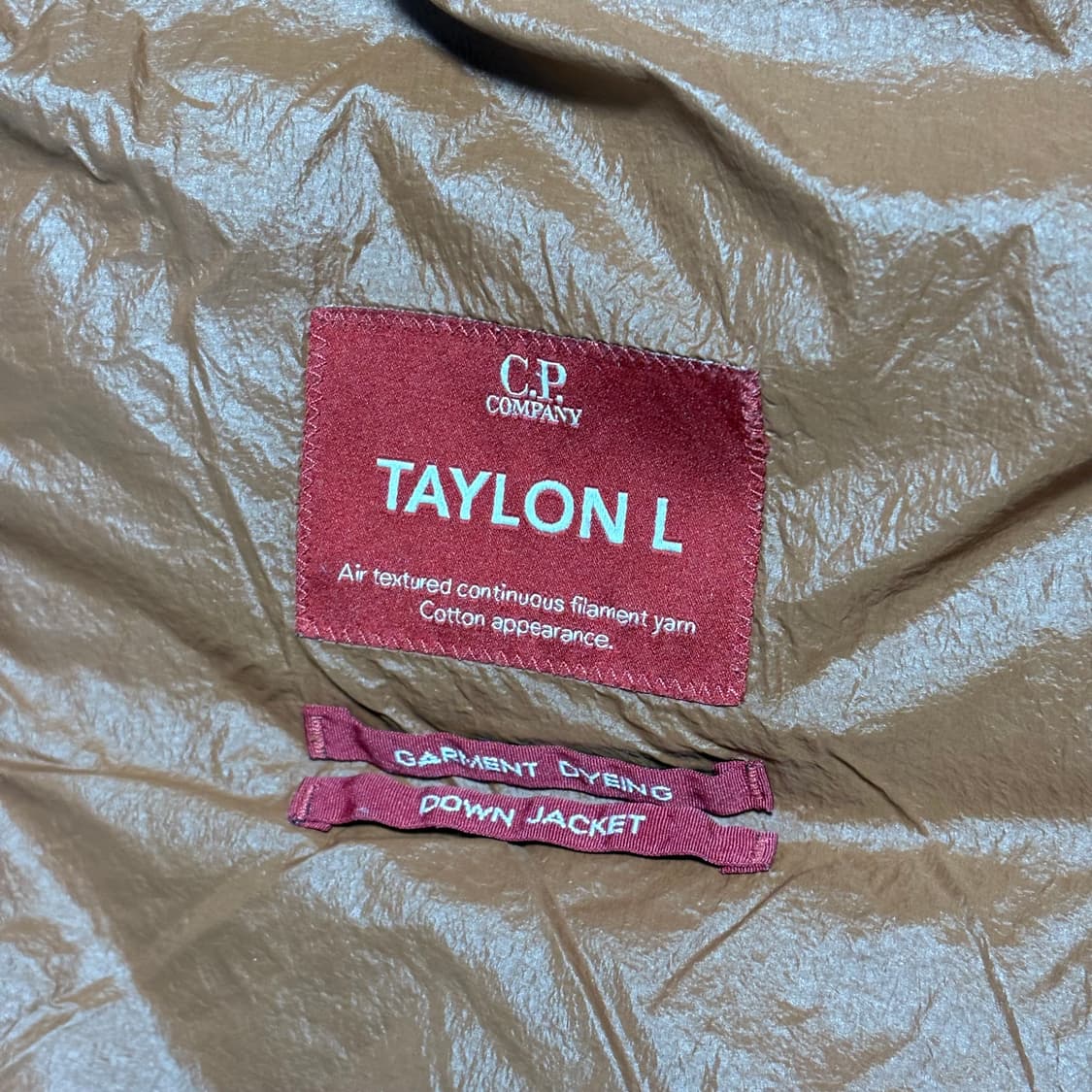 L C.P. 컴퍼니 번트 오렌지 테일론 L 다운 자켓 상품이미지7