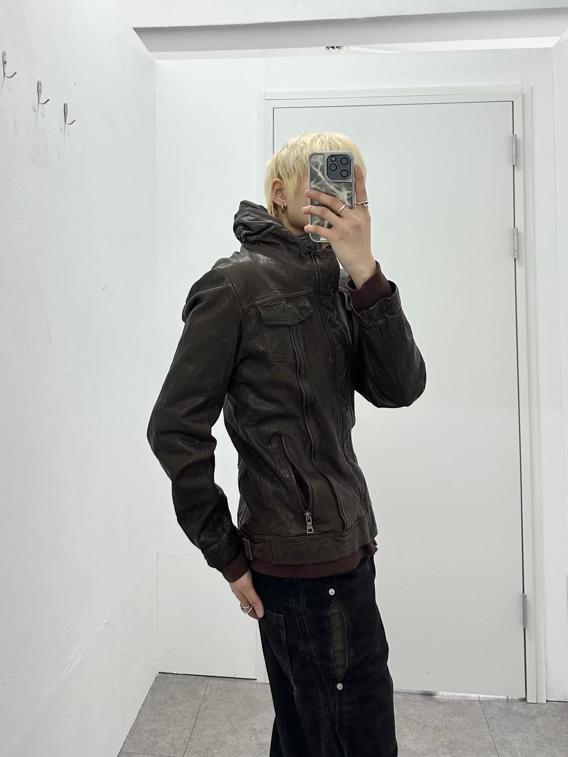 Italy sheepskin tanning gimmic high neck 상품이미지3