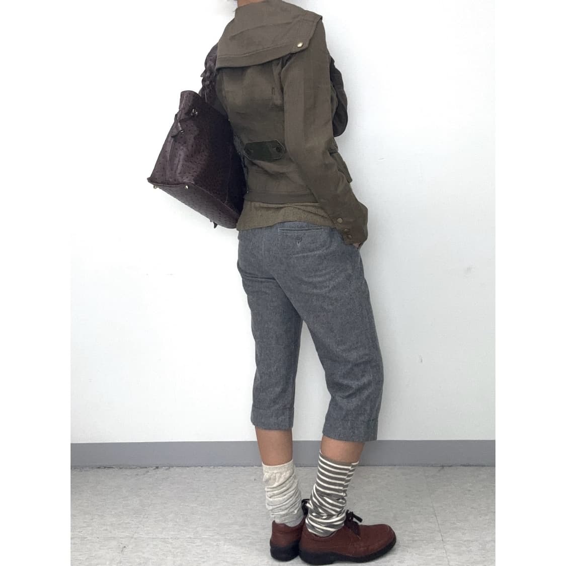 빈티지 GAP 그레이 카프리팬츠 상품이미지4