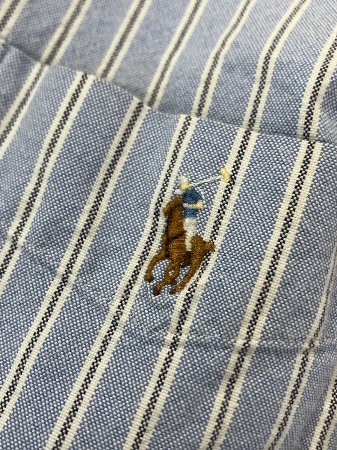 폴로 랄프로렌 스트라이프 셔츠 블루 M #csz2225 상품이미지4