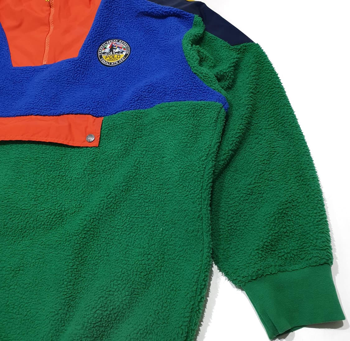 폴로컨트리 컬러블록 플리스 풀오버 xl (free) rrl 상품이미지7