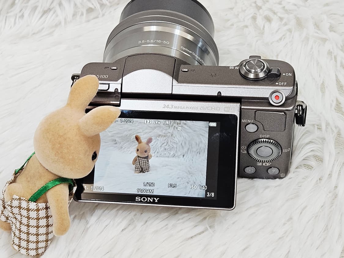 [민트급] 소니 a5100 브라운 미러리스 카메라, 디카, 디지털카메라 상품이미지6