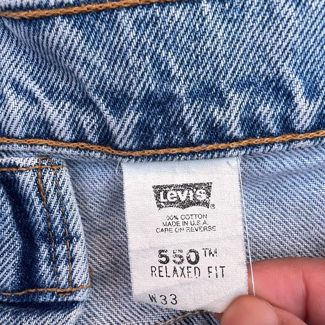 90s (33) USA Levis 550 데님 쇼츠 상품이미지5