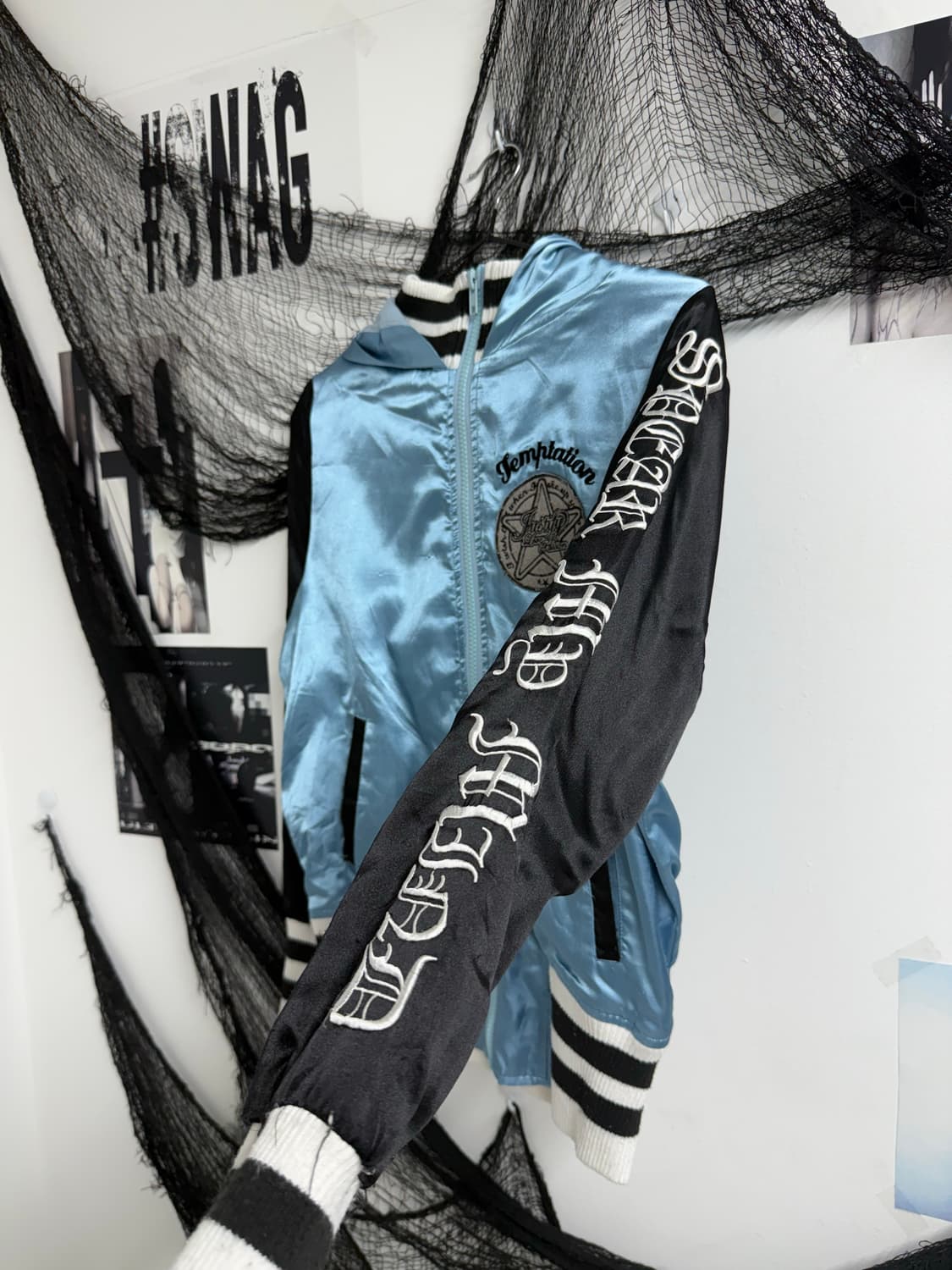 00s lettering detailed hood zipup 상품이미지4