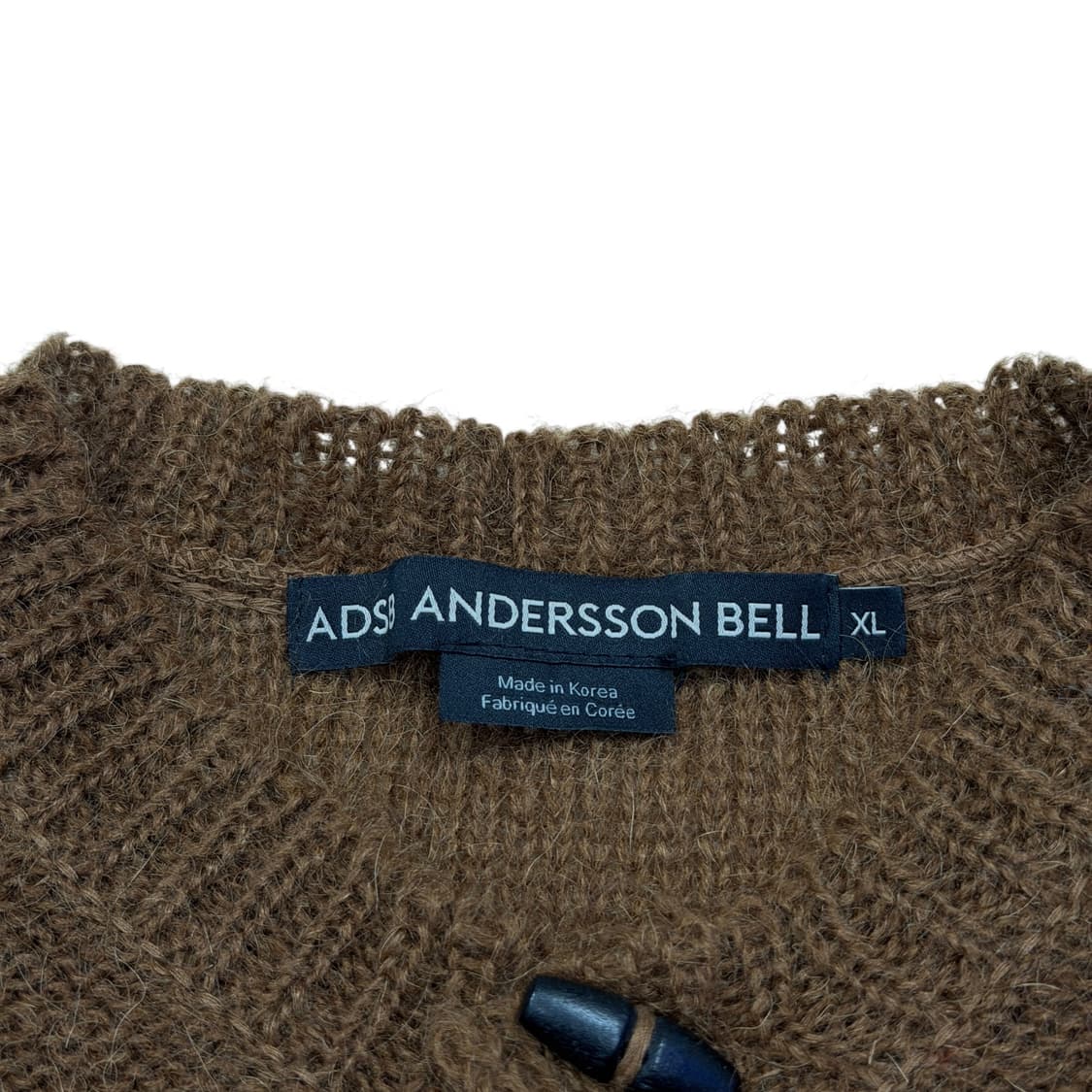 앤더슨벨 빌리지 안타르시아 스웨터 가디건 브라운 XL 상품이미지4