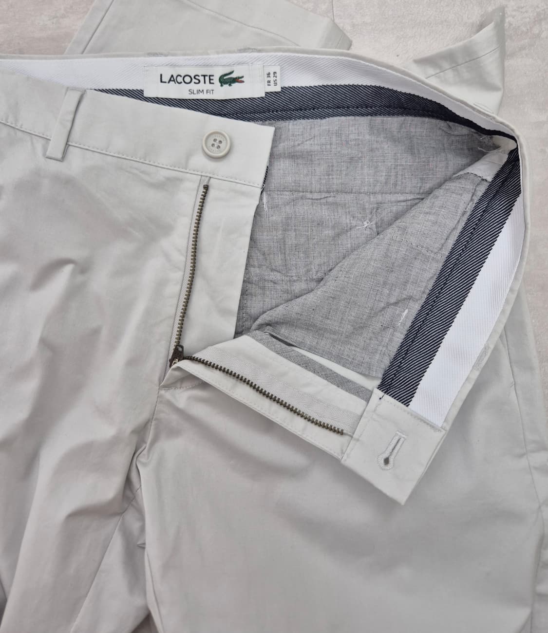 LACOSTE  슬림핏 코튼 팬츠 상품이미지4