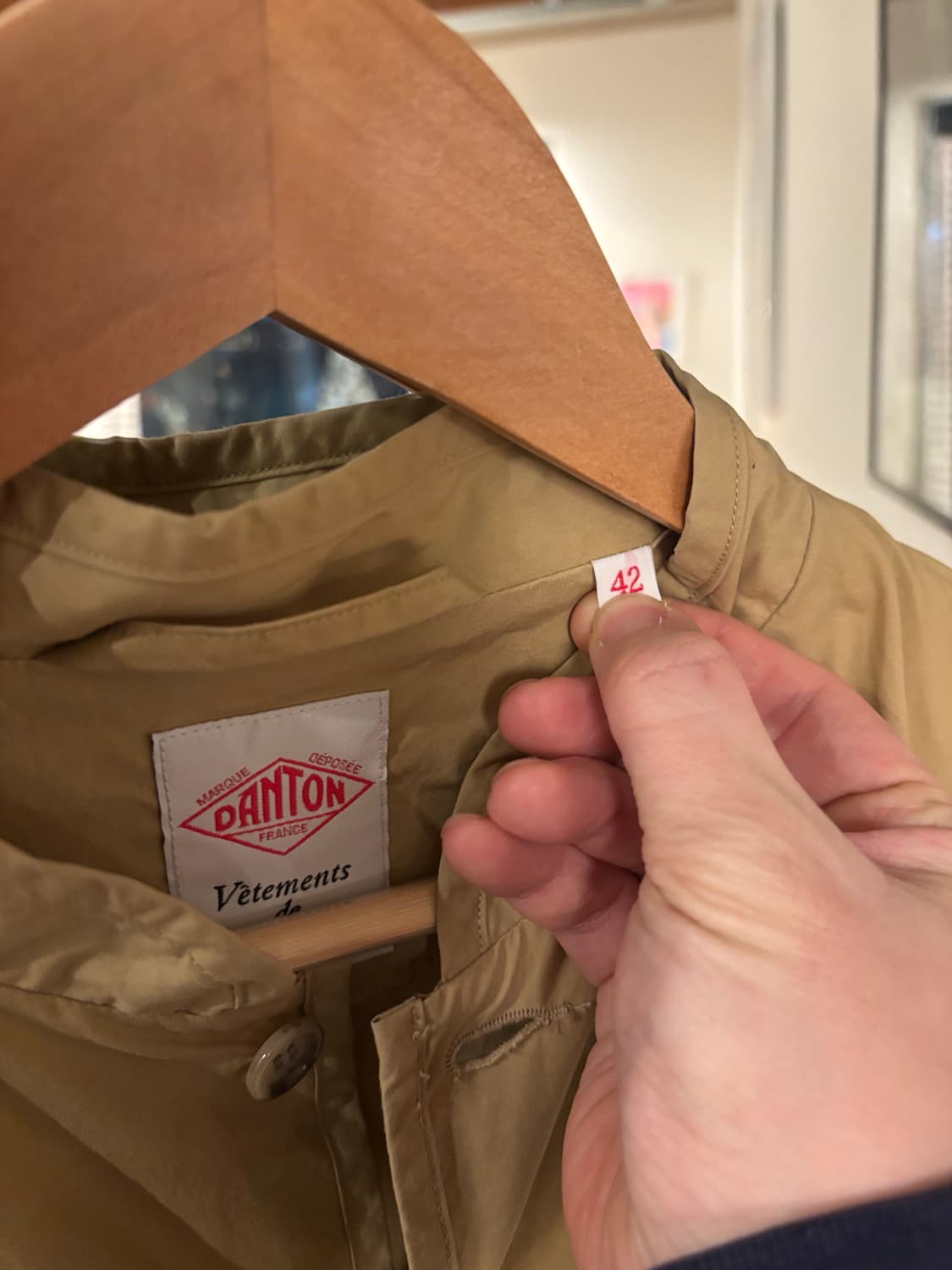 단톤 코튼 웨더 스탠드 업 칼라 커버올 자켓 상품이미지3