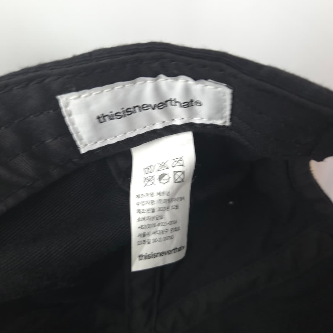 디네댓/ 볼캡 블랙 베이지 상품이미지8