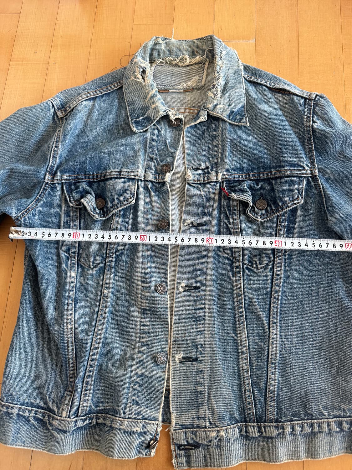 리바이스 워싱 빈티지 데님 자켓 상품이미지3