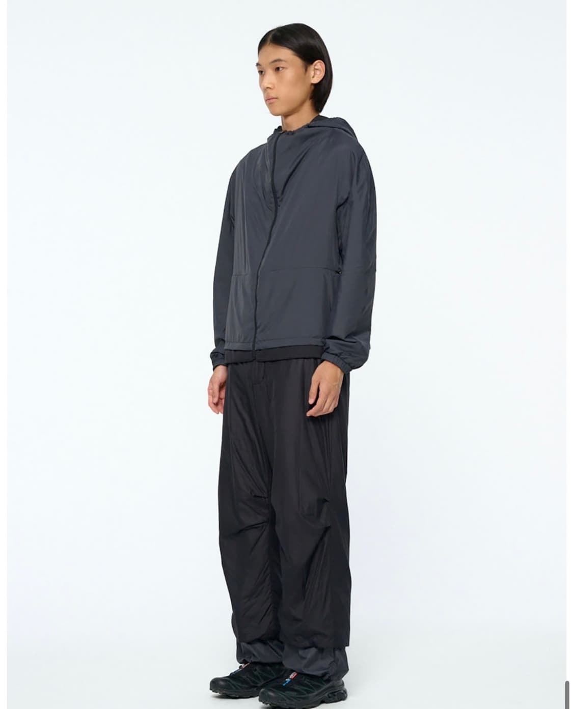 아모멘토 리버서블 후드 점퍼 블랙 M사이즈 상품이미지2