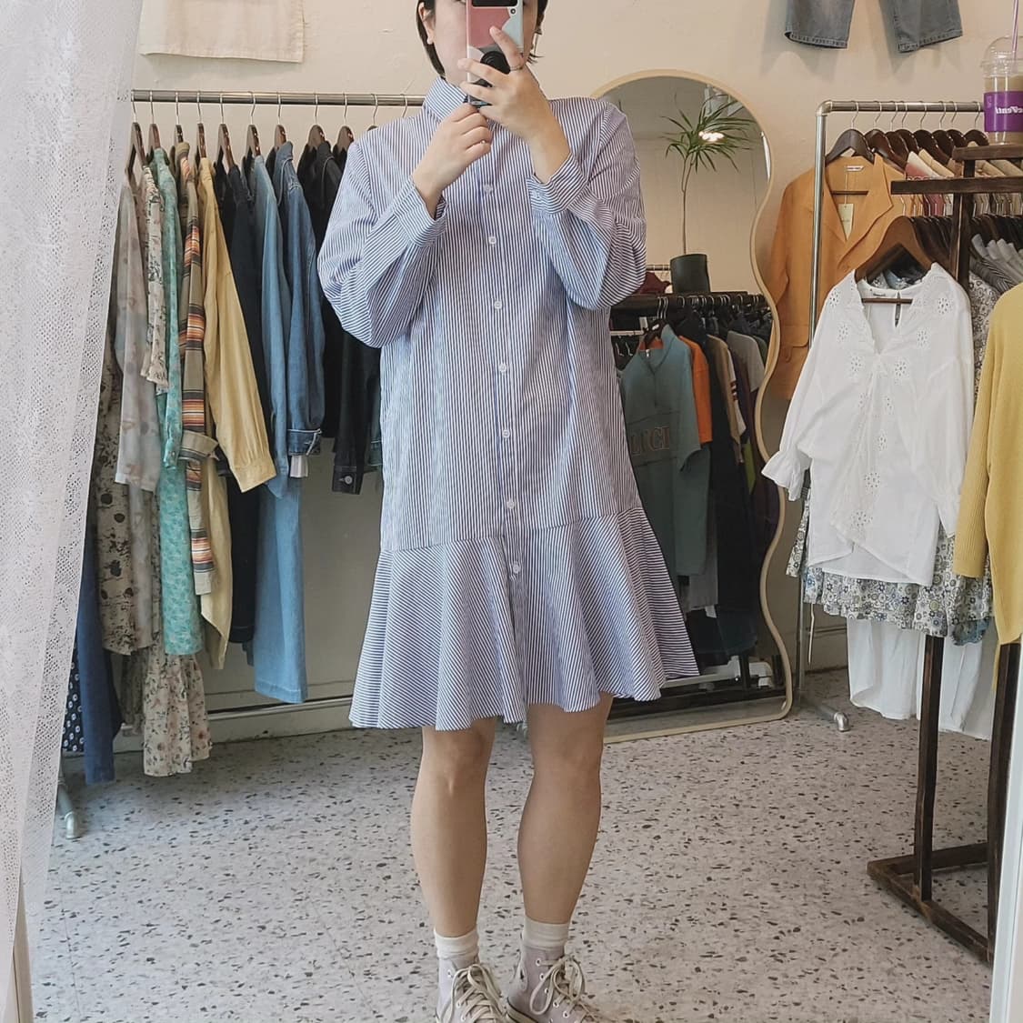 Forme 플레어 셔츠 원피스 상품이미지2