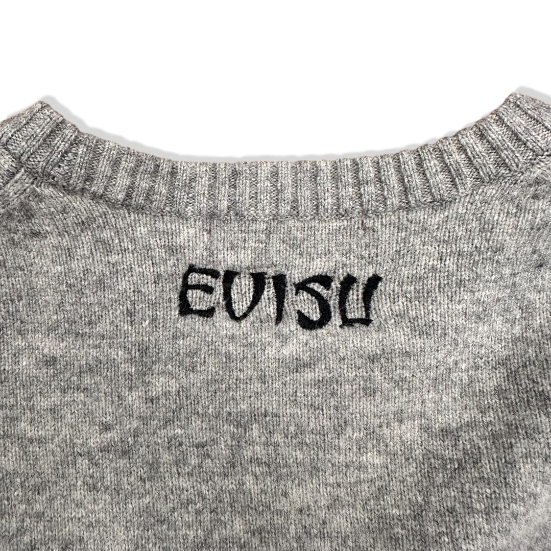 Logo Embroidered Detail Gray Knit 상품이미지4