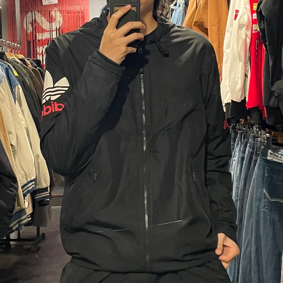 [IM] adidas 아디다스 불꽃 블랙 바람막이 상품이미지4