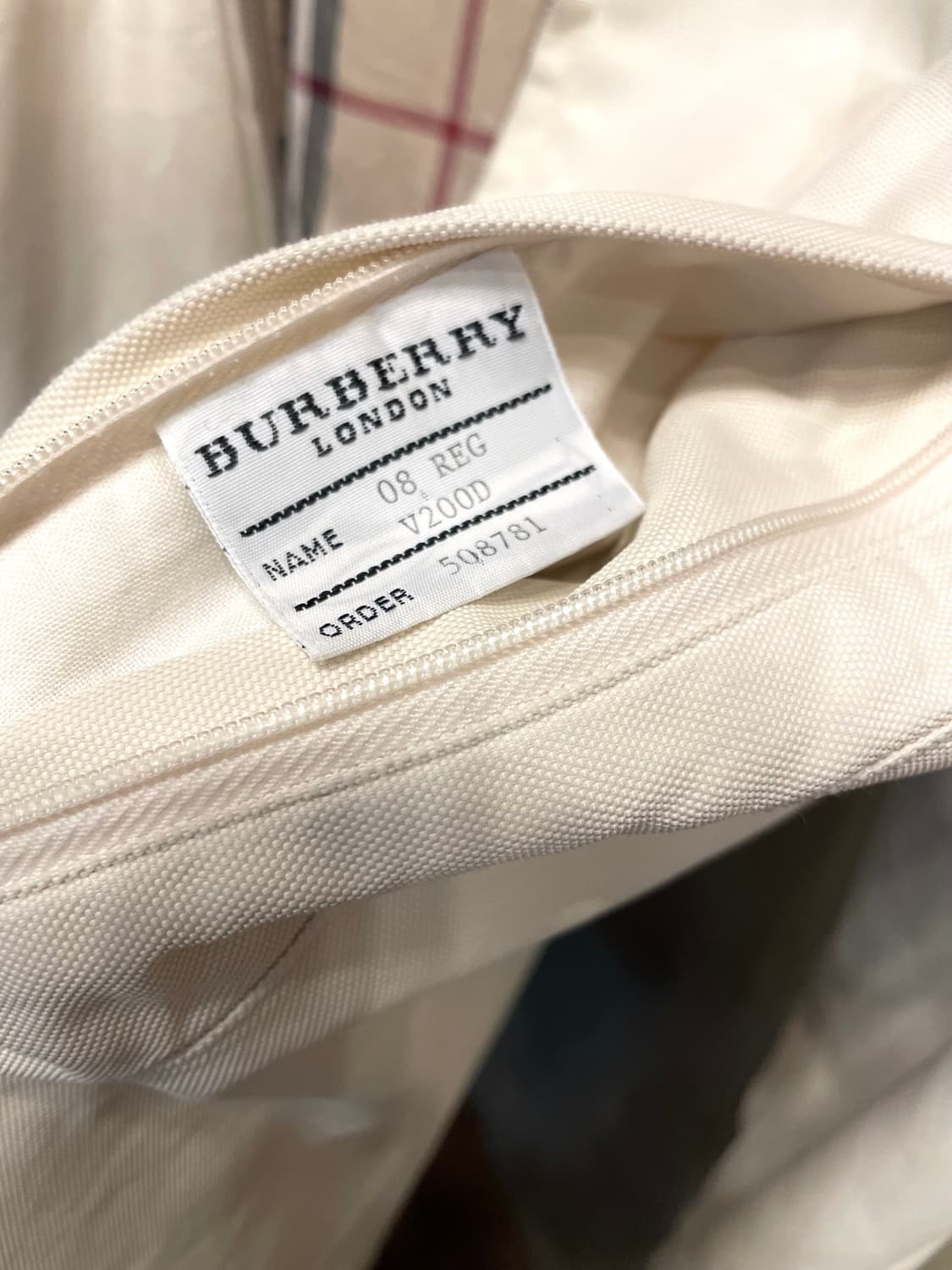 정품)) 버버리 런던 크림색 후드 코트 바람막이 55~55반 상품이미지10