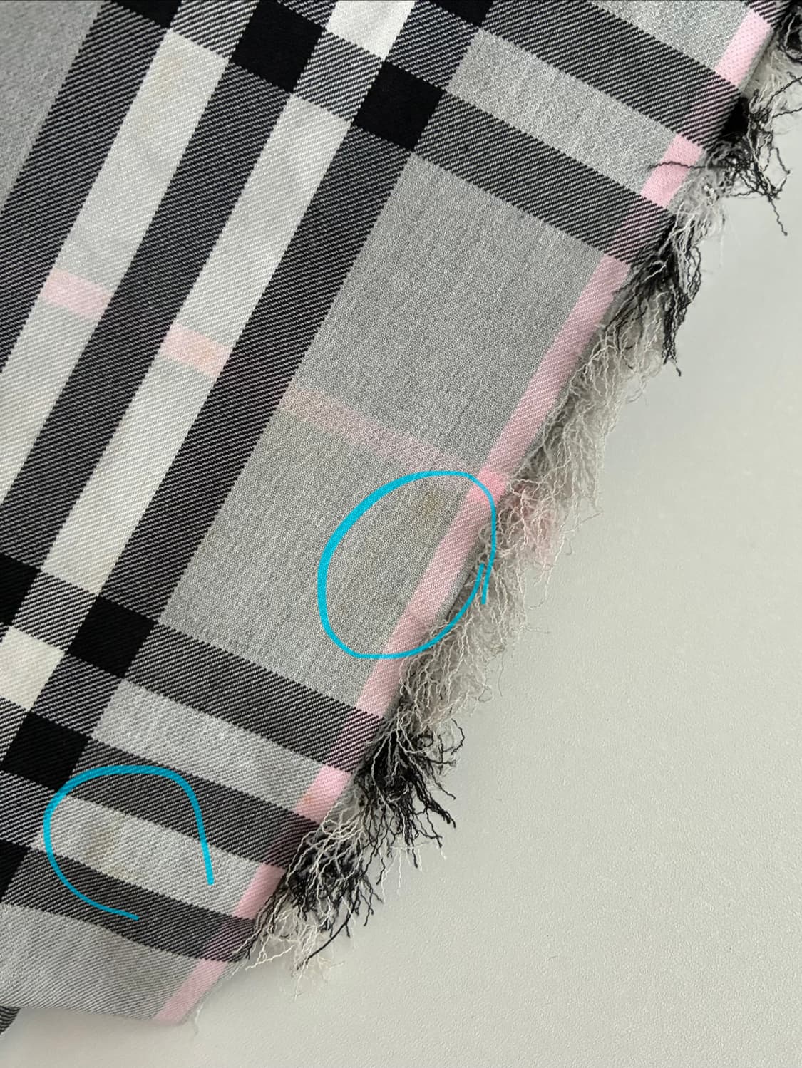 M) 00s 버버리 노바체크 버클 스커트 그레이 상품이미지7