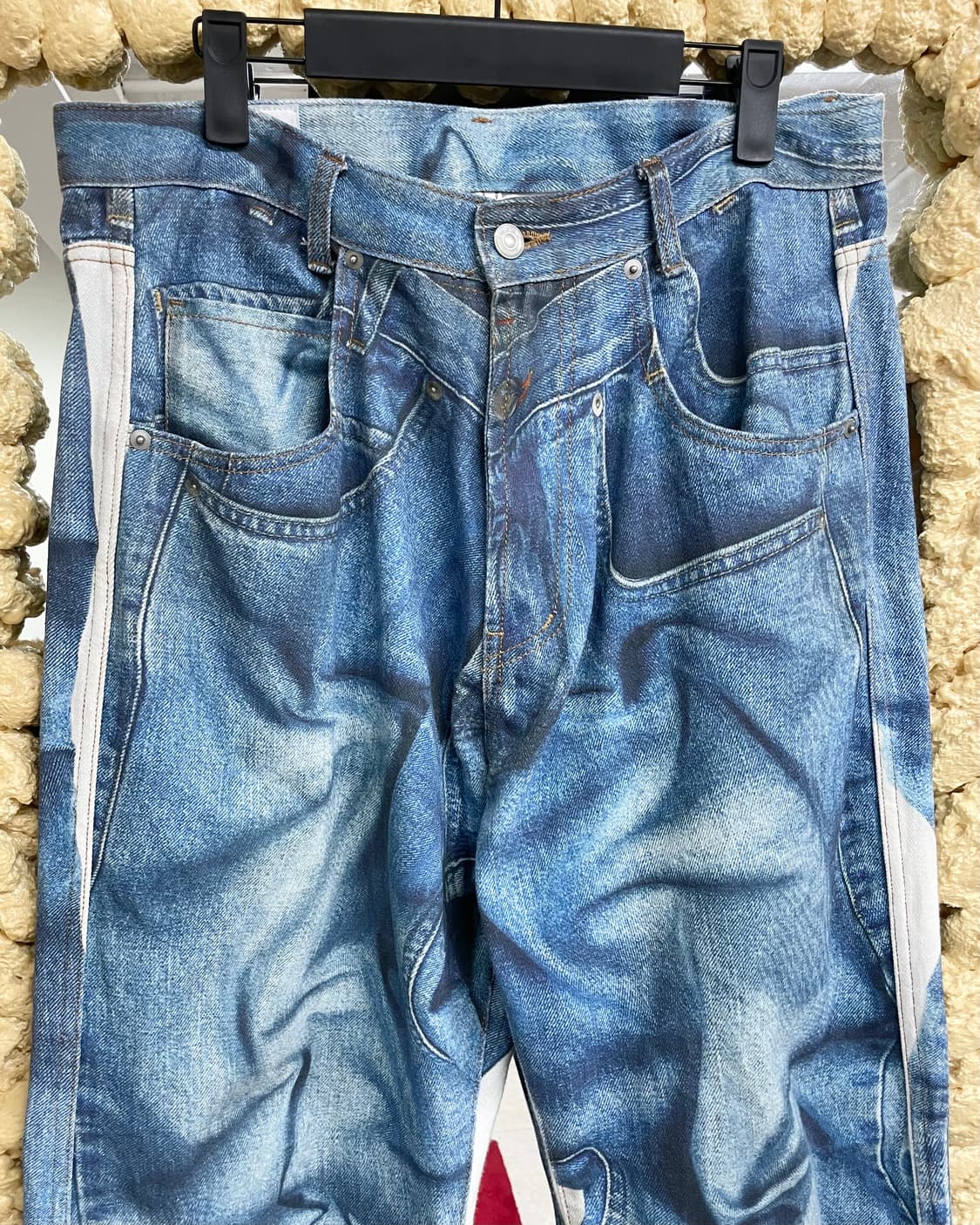 Digital printed denim pants  상품이미지7