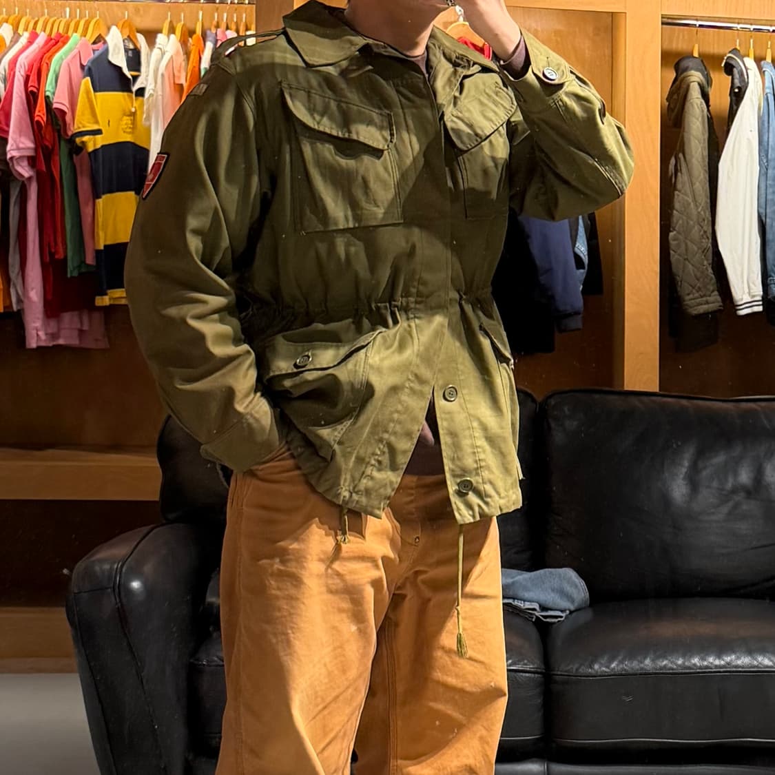 덴마크군 오리지널 70s 필드 자켓 L 상품이미지1