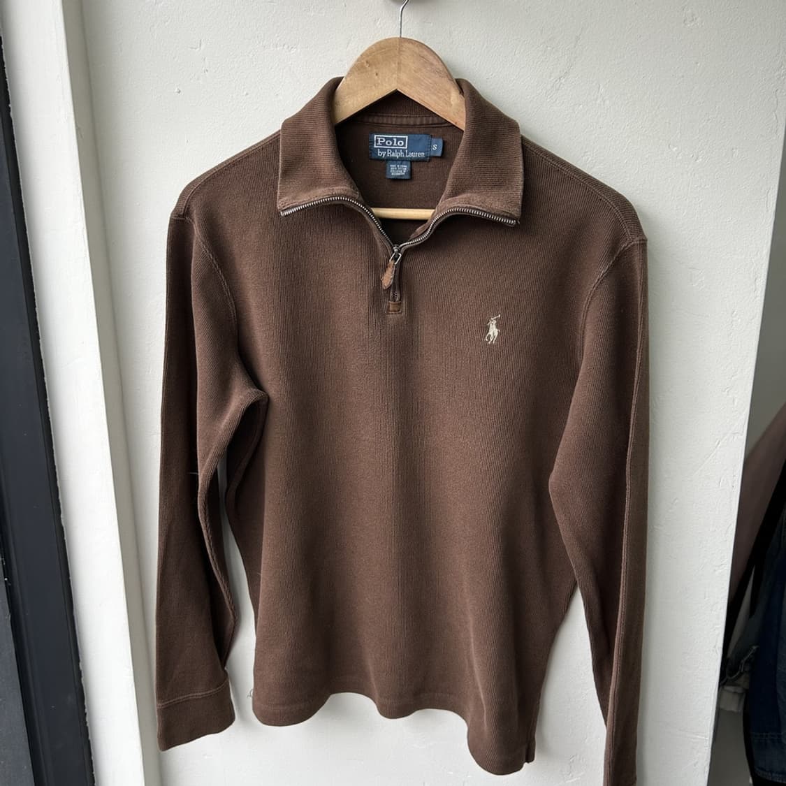 15232 - 폴로 랄프로렌 브라운 반집업 니트 상품이미지2