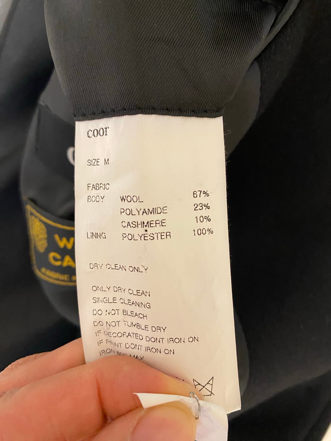 (m) 쿠어 MTR 발마칸 코트 블랙 상품이미지3