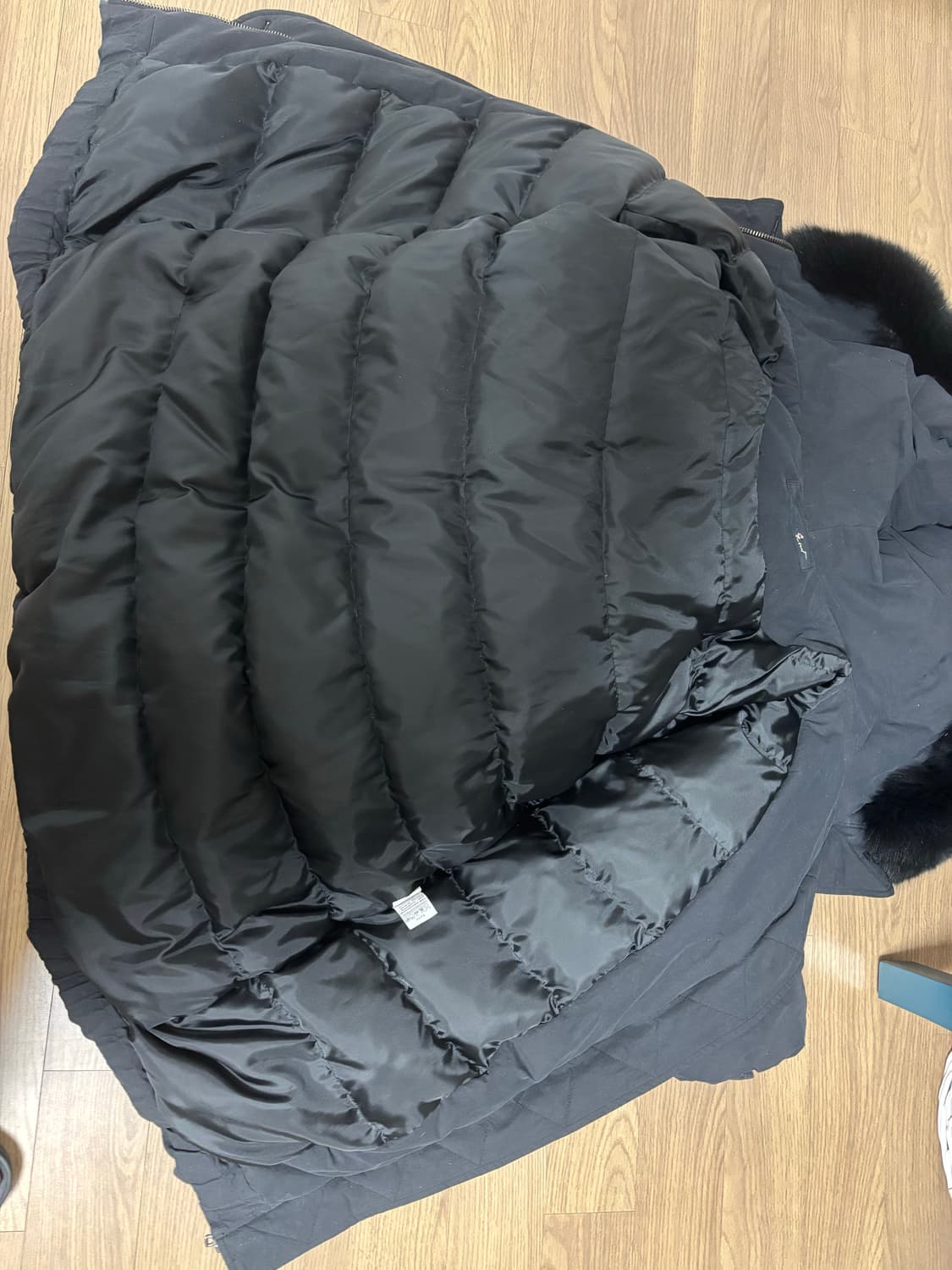 상태최상 지컷 빅사가퍼 야상 롱패딩 55(오버핏 66충분히) 상품이미지8