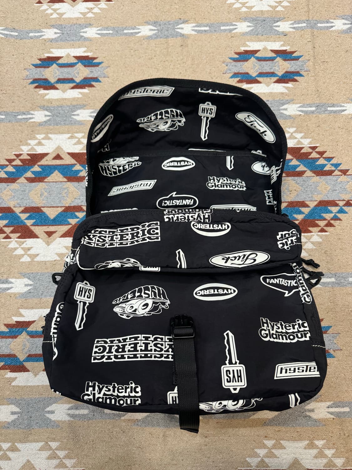 [OS] 히스테릭글래머 프린트 숄더백 블랙  상품이미지4