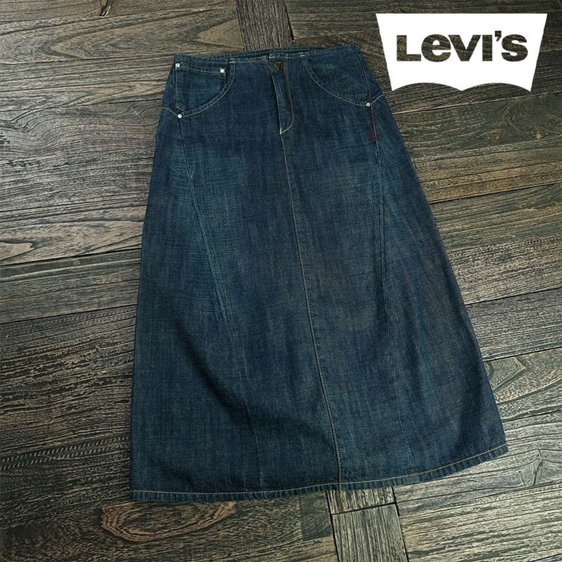 [리바이스] 엔지니어드 신치백 데님 롱스커트 M19957 상품이미지1