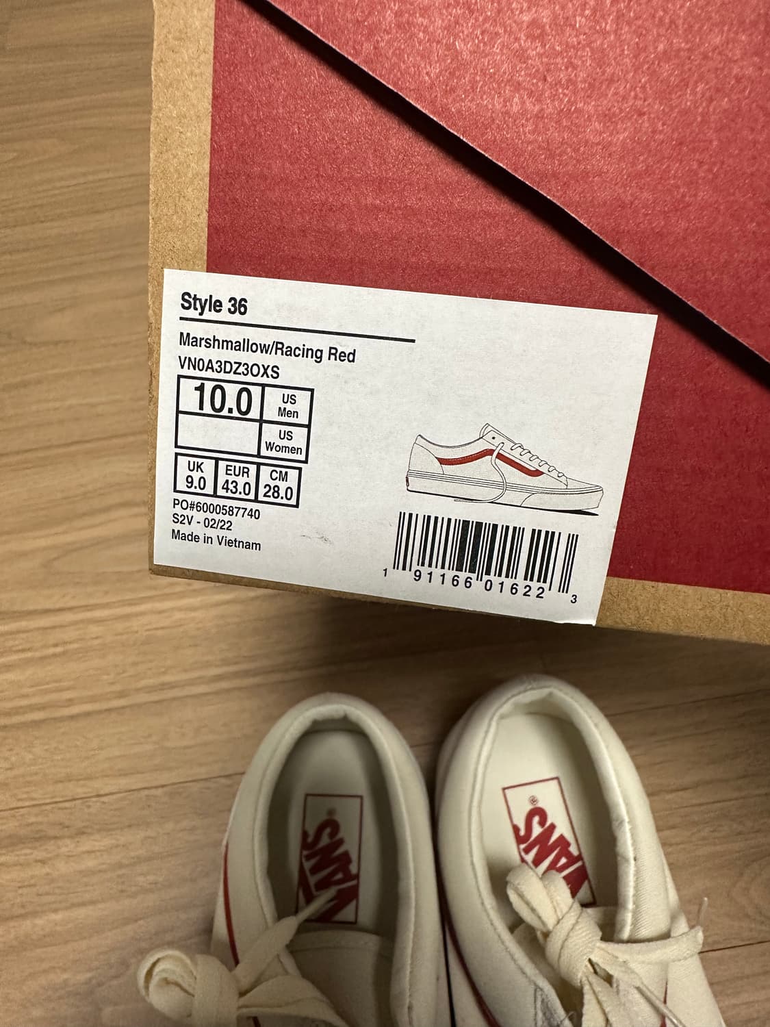 반스 스타일 36 마쉬멜로우 레이싱 레드 280 상품이미지3