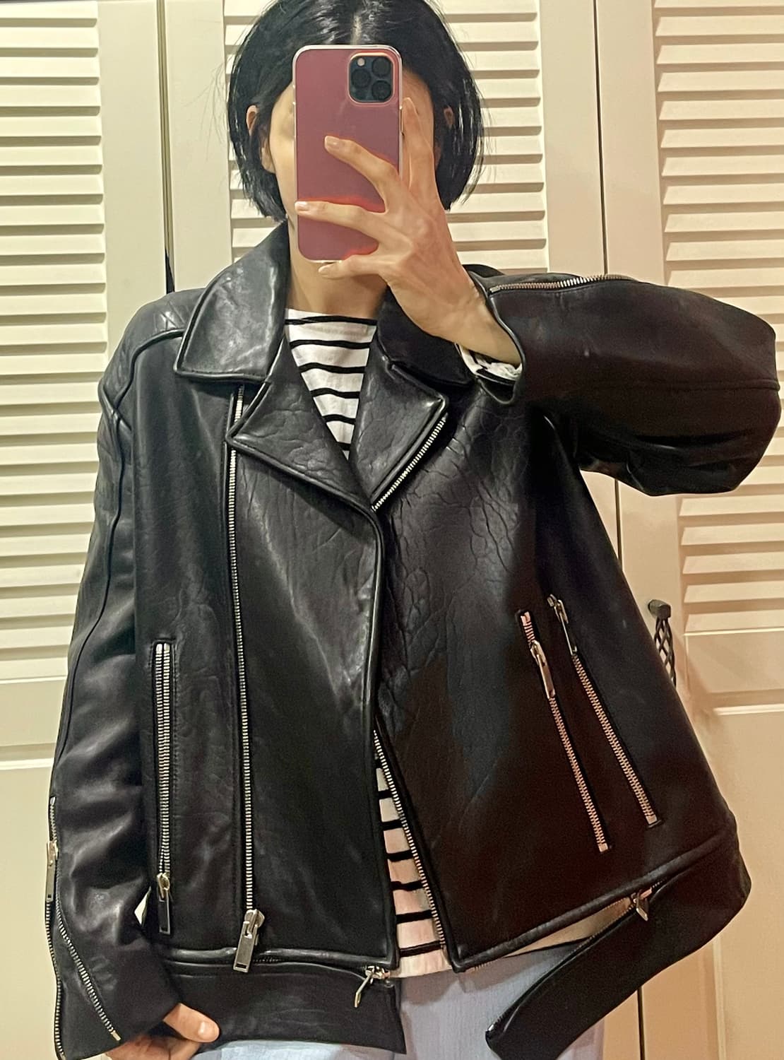 노케(NOHKE) 에콘 레더 에디션 램스킨 자켓 블랙  (M/38) 상품이미지1