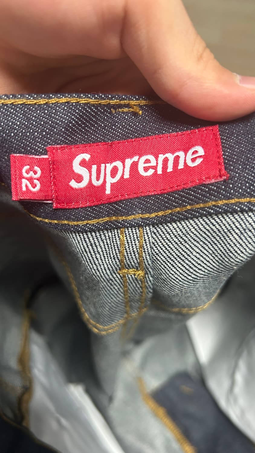 슈프림 리지드 인디고 생지 데님 청바지 - 24SS 32 상품이미지6