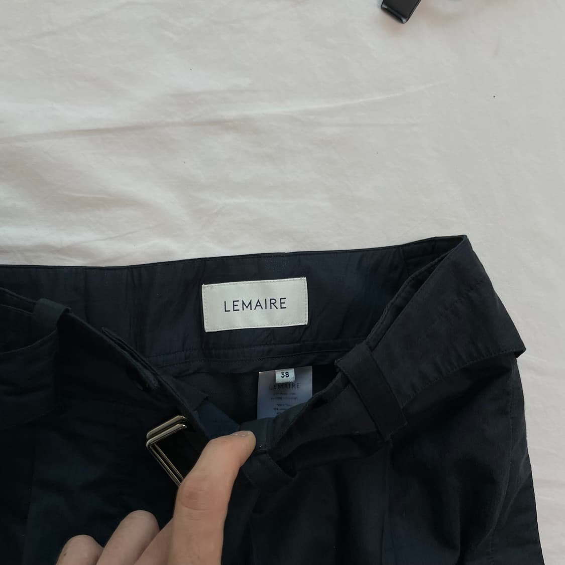 르메르 실크 포플린 3PS 셋업 다크네이비 상품이미지8