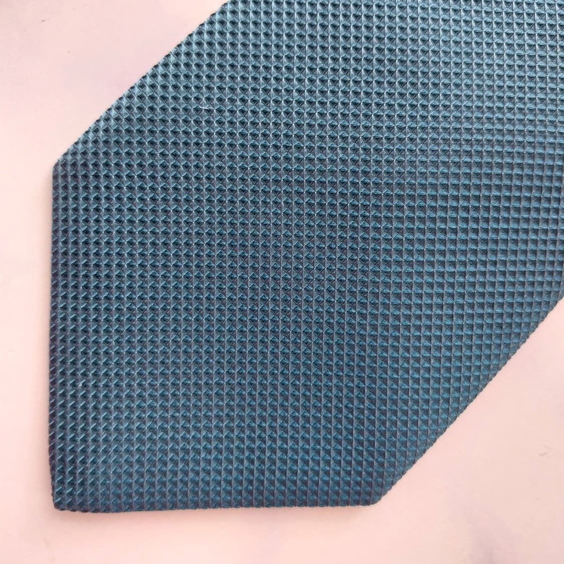 앤드류스타이 실크 청녹색 텍스처 넥타이 9.1cm A+등급 K2416 상품이미지6