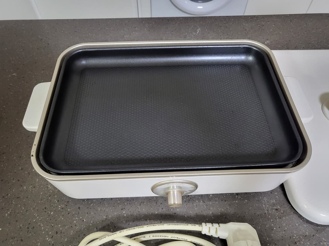 보토 A4BOX 레트로 전기그릴 테이블 멀티쿠커 화이트 상품이미지8